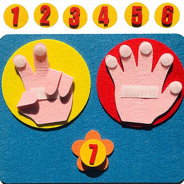 Non-woven Math Toys Numbers Counting Toy